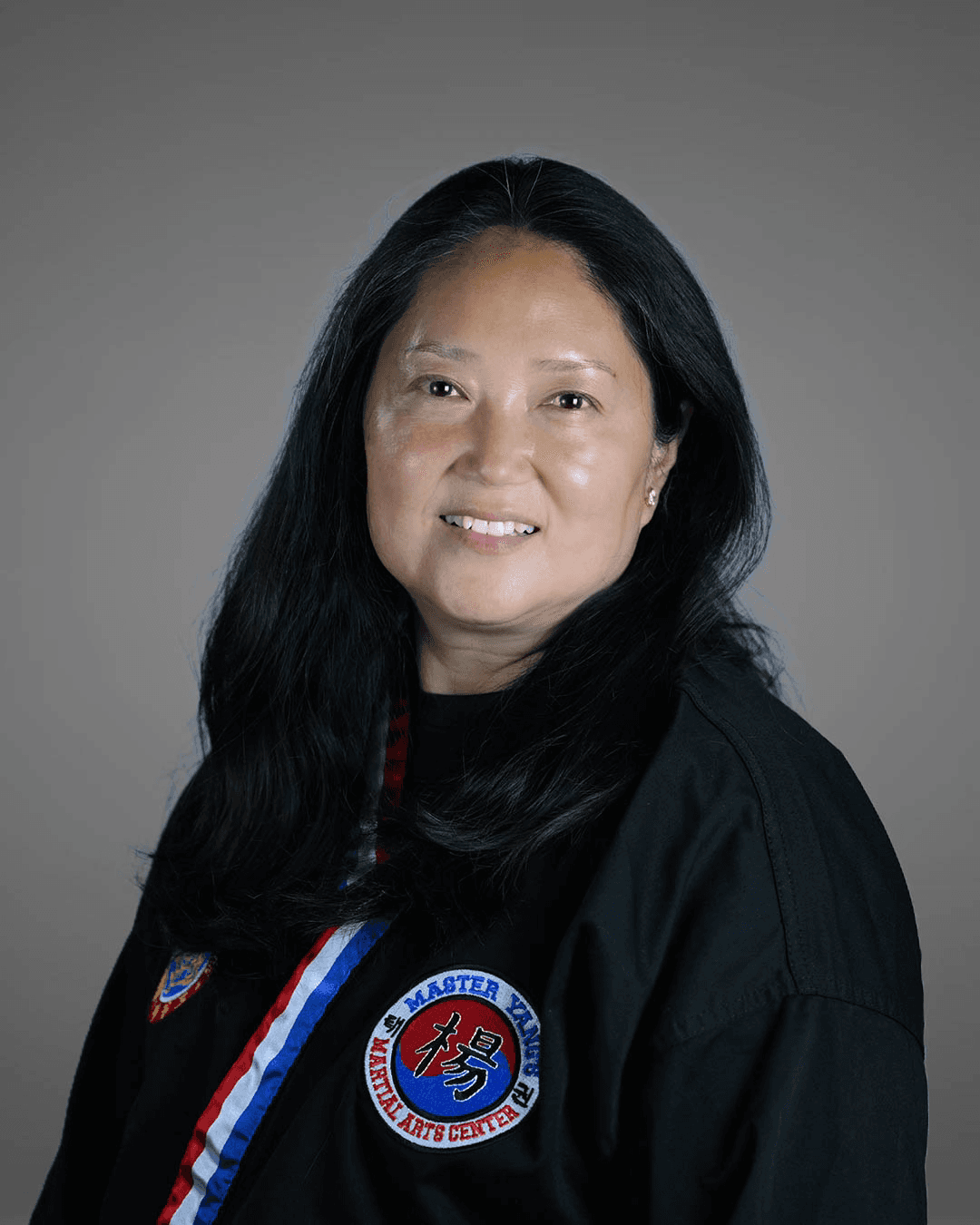 Master Moon Joo Yang in a black dobok